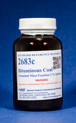 SRM 2683c  煙煤標準品(標稱質量分數(shù)2%硫)