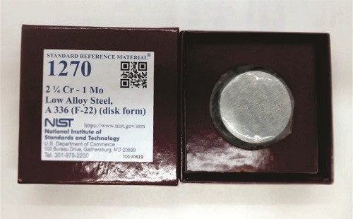 SRM 1270 La鋼，Cr-Mo(A 336)(F-22)標準品